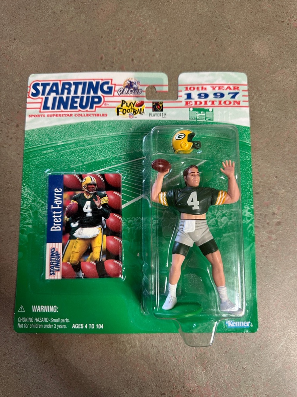 Starting Lineup Brett Favre Green Action Figure - Kenner (1997)
